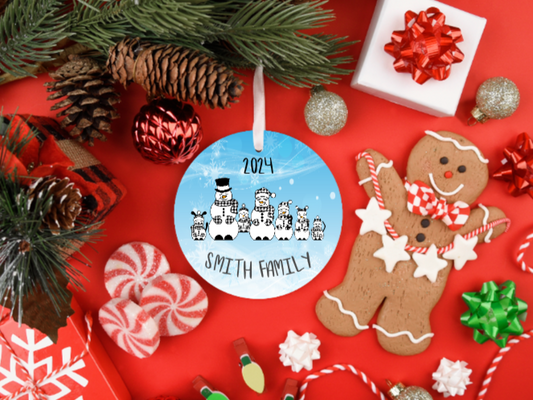 Personalized Family Christmas Ornament