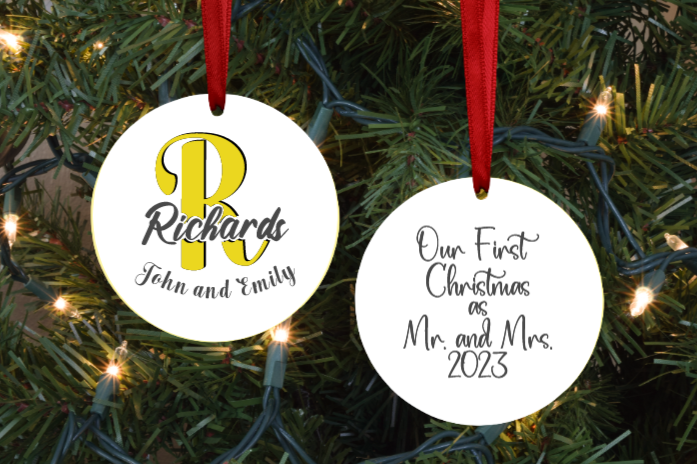 Our First Christmas As Mr. and Mrs. Ornament